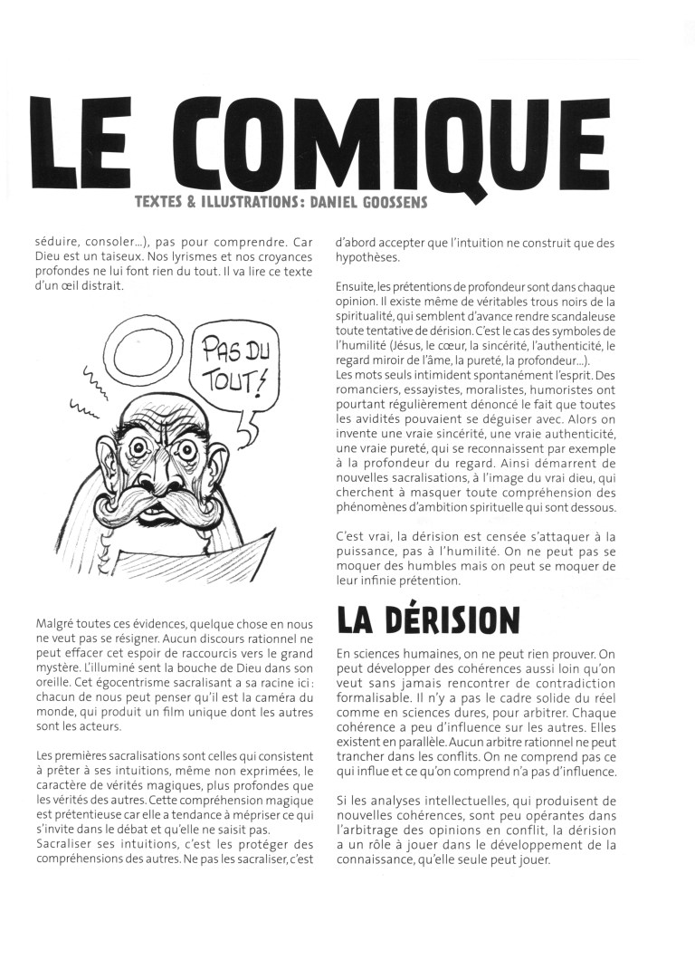 Le sacré et le comique 2